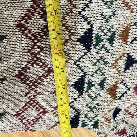 Jason Daniels Vintage Sweater Size M Beige Chunky Grandpa Pullover Y2K Retro 90s - Picture 3 of 5